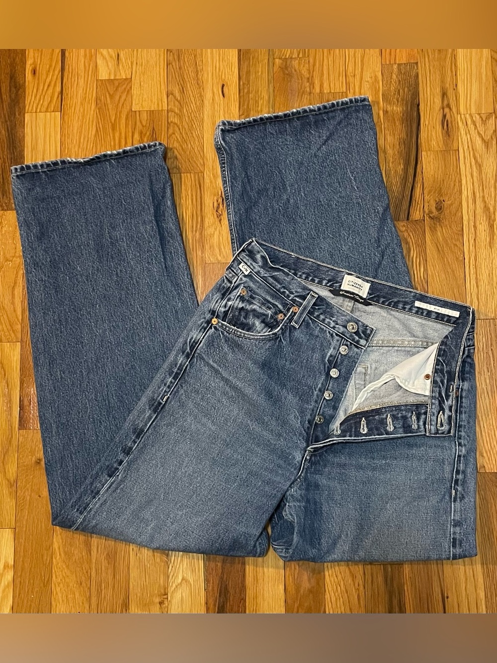 Citizens of Humanity Ayla Baggy Jeans Brielle Blue Size 26 - Picture 8 of 9